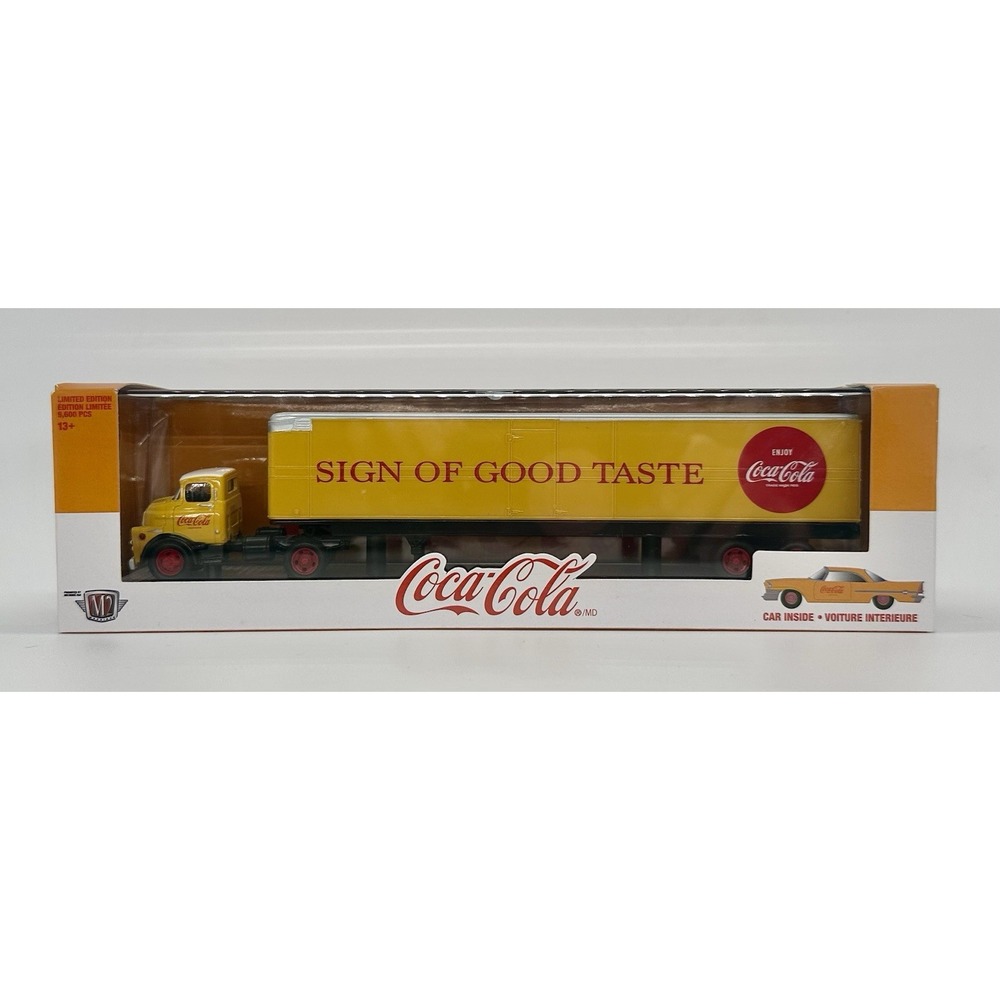M2 Machines Coca-Cola 1958 Dodge COE & 1957 Chrysler 300C Auto-Hauler 1:64